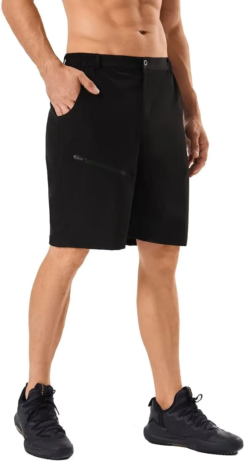 Men's Quick Dry Lightweight Stretch Cargo Hiking Shorts with 6 Pockets