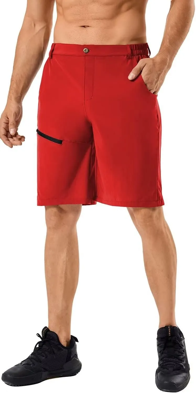 Men's Quick Dry Lightweight Stretch Cargo Hiking Shorts with 6 Pockets