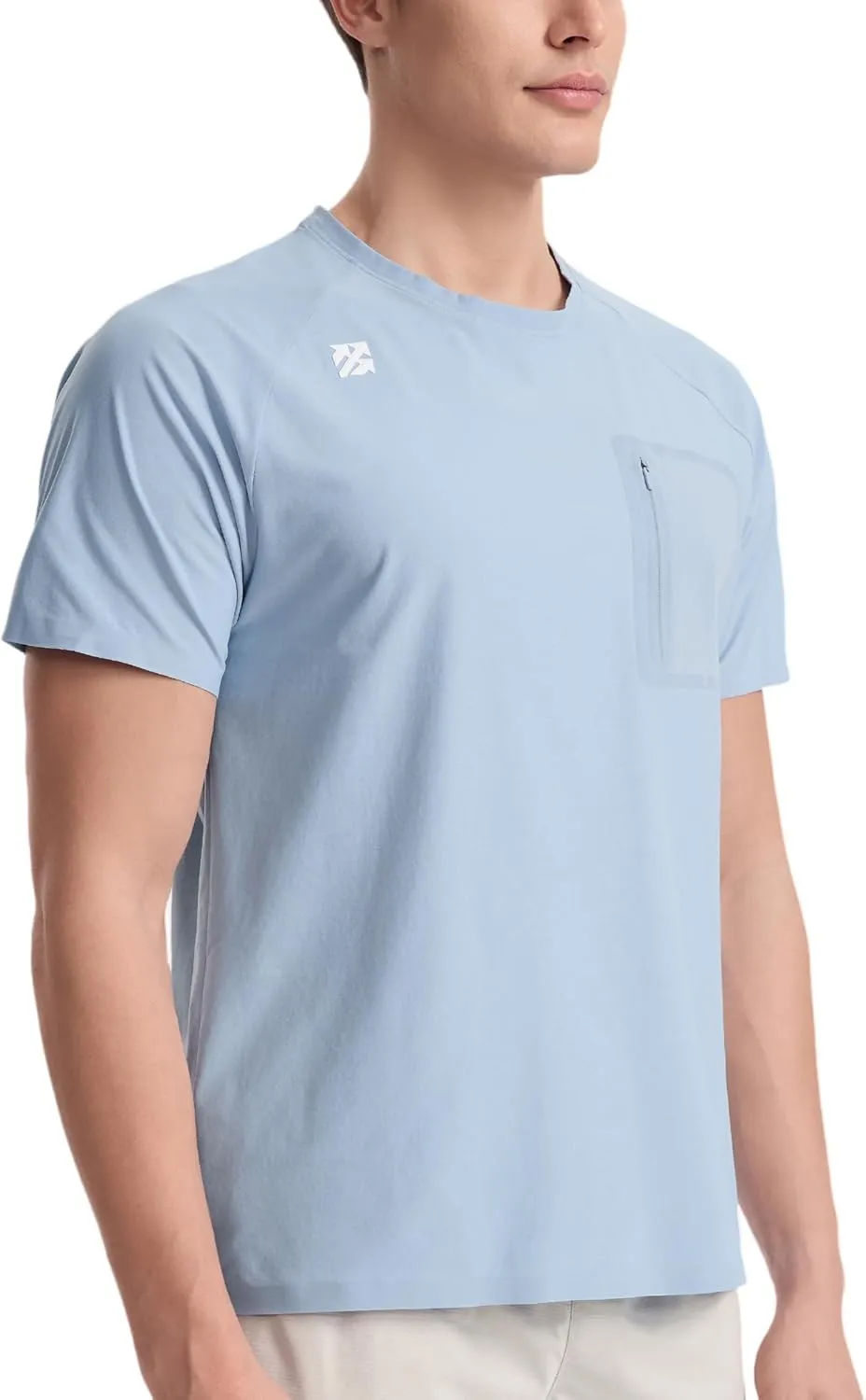 Mens Seamless Workout T-Shirts Lightweight Moisture Wicking Running Hiking Camping Tennis Pickleball Shirts for Men
