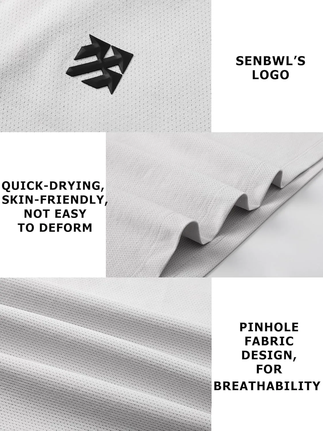 Mens Seamless Workout T-Shirts Lightweight Moisture Wicking Running Hiking Camping Tennis Pickleball Shirts for Men