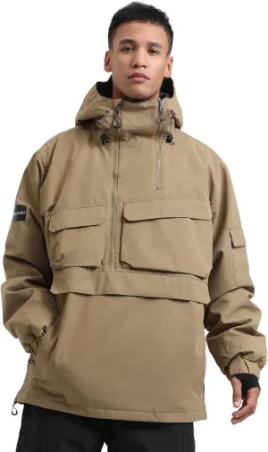 Mens Snowboard Jacket Ski Pullover Coat Warm Waterproof Windproof Men Snowboarding Jacket Winter Sports