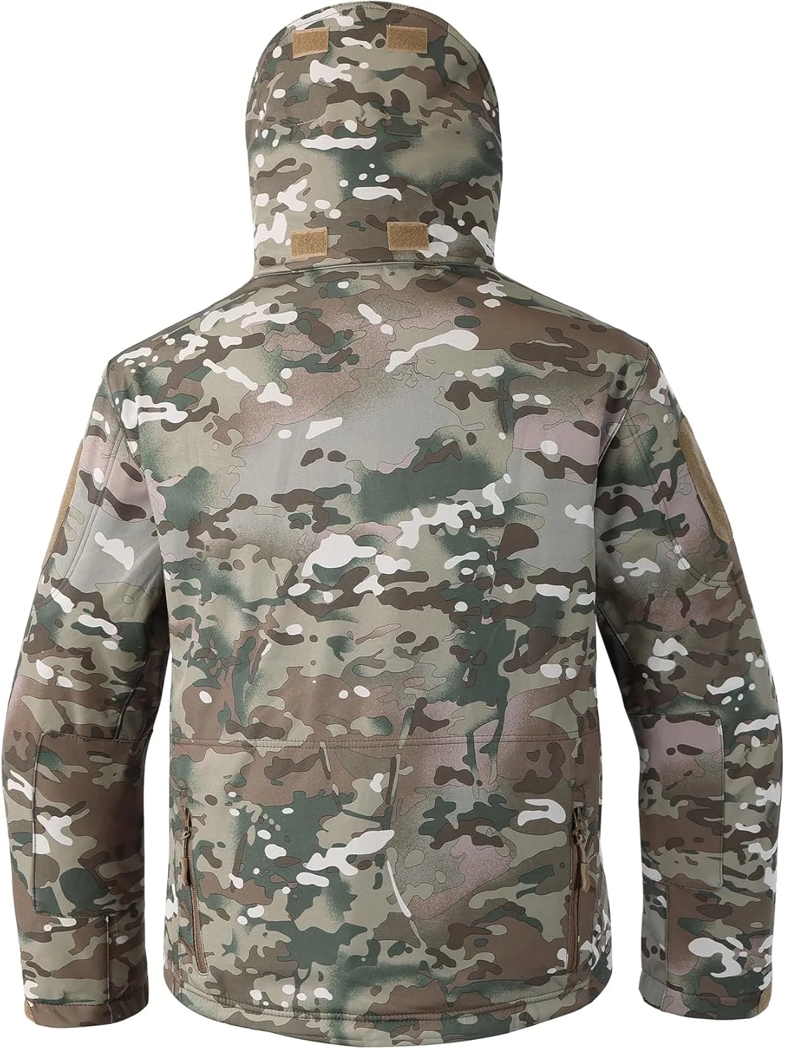 Men's Softshell Jacket Fleece Windproof Waterproof Thermal Tactical Coat Outdoor Jacket Hiking Camping