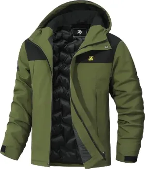 Men's Warm Winter Coats Waterproof Ski Jacket Windproof Mountain Windbreaker Hooded Snowboarding jacket