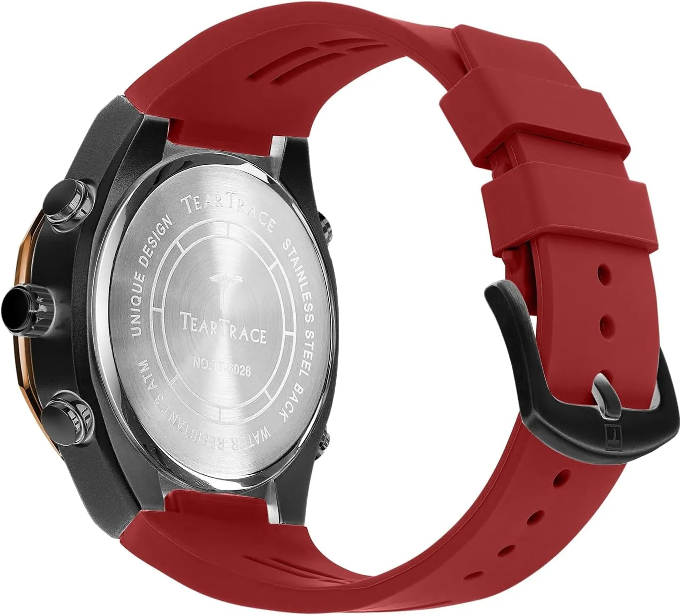 Men's Watch Analog-Digital Chronograph Waterproof Sport Watch Calendar Date Luminous Alarm Casual Work Hiking Running Wrist Watch with Second Hand and Silicone Strap
