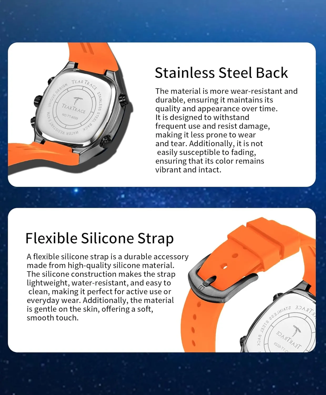 Men’s Watches Analog Digital Quartz Waterproof Sport Watches for Men Chronograph Alarm Multifunctional Wrist Watch with Silicone Strap