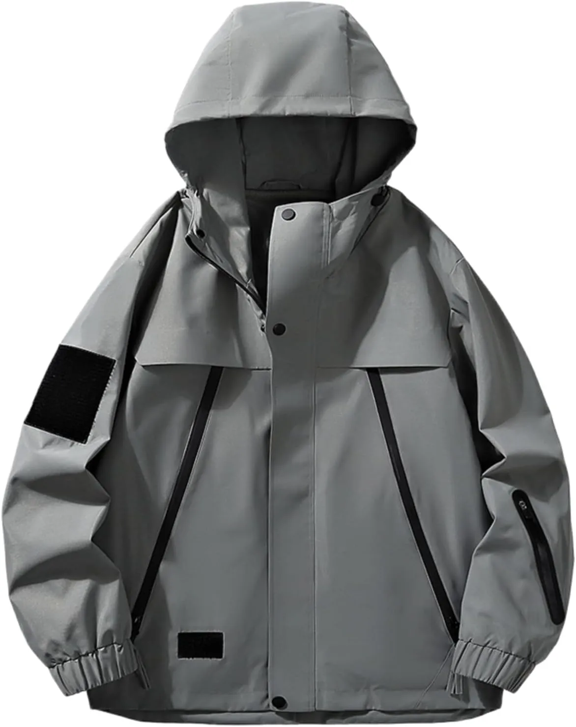 Men'S Waterproof And Windproof Jacket For Outdoor Activities Fishing Hiking Mountaineering Hooded Jacket.