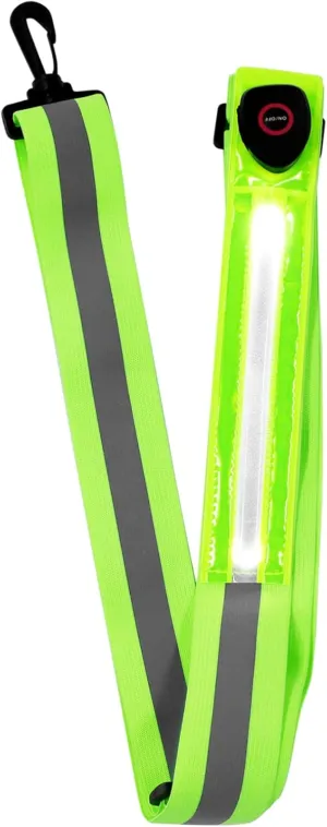 Mikikit Reflective Belt Light Belt Running Belt Running Light Armband LED Bicycle Reflector Strips Safety