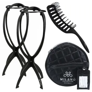 Milano 4 Piece Travel Essential Kit- Designed for Wigs