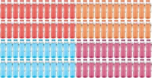 MILTON Sports Water Bottle Kids Reusable Leakproof 25 Oz 96-Pack Plastic Wide Mouth Large Big Drink Bottle BPA & Leak Free with Handle Strap Carrier for Cycling Camping Hiking Gym Yoga Fitness