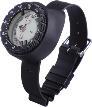 Mini Compass Outdoor Camping Hiking Watch Wristband Compass for Scuba Diving Gear