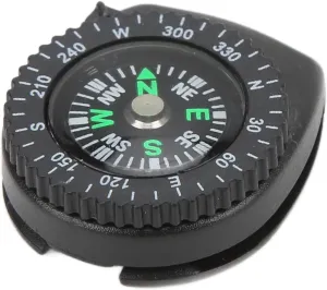 Mini Wristband Compass Portable Diving Compass Camping Emergency Survival Navigation Tool Black Plastic 31x26mm 9g