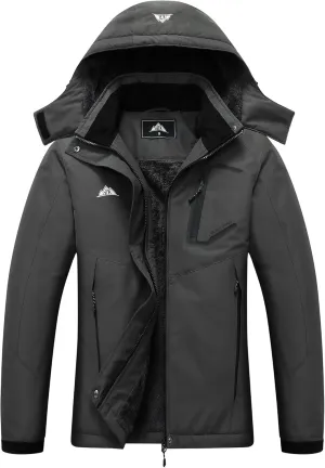 MOERDENG Women's Ski Jacket Waterproof Winter Coat Hooded Snowboarding Jacket Warm Winter Jacket
