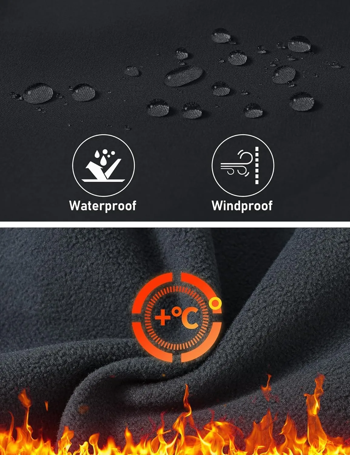 MoFiz Kids Waterproof Snow Ski Pants Kids Winter Warm Fleece Snowboard Pants Girls Elastic Waist Outdoor Hiking Pants