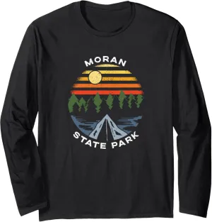 Moran State Park Washington Sunrise Camping Vacation Long Sleeve T-Shirt