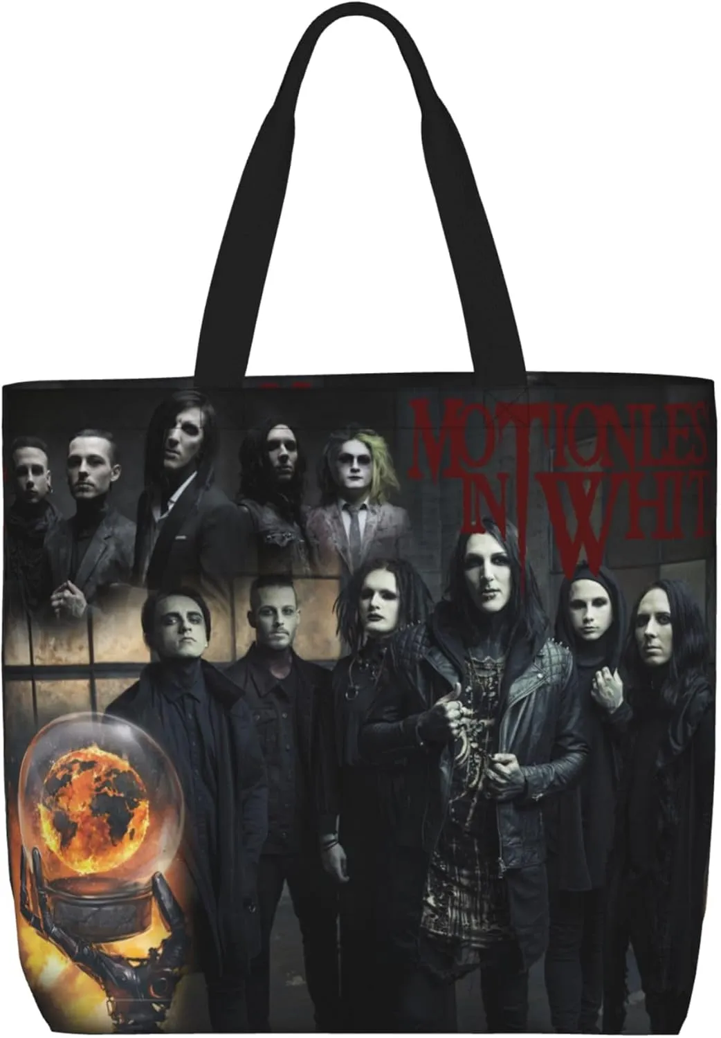 Motionless Rock In White Tote Bag for Women Lightweight Large Tote Bag Shoulder Bag Handbag for Travel Work Gym