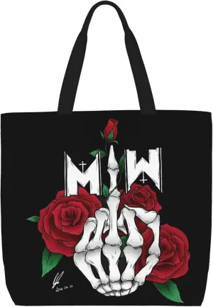Motionless Rock In White Tote Bag for Women Lightweight Large Tote Bag Shoulder Bag Handbag for Travel Work Gym