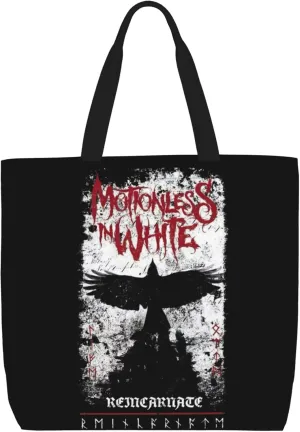 Motionless Rock In White Tote Bag for Women Lightweight Large Tote Bag Shoulder Bag Handbag for Travel Work Gym