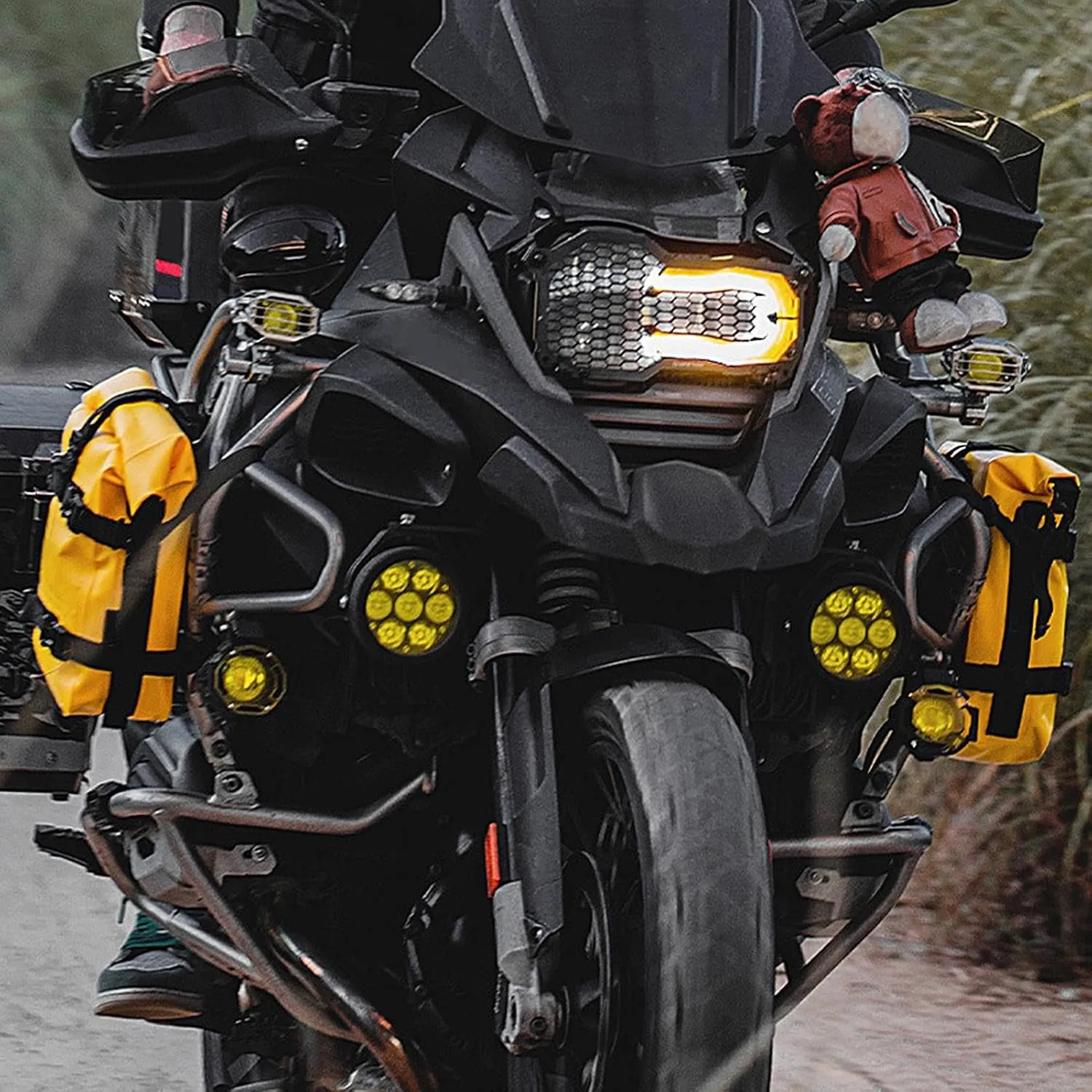 Motorcycle Accessories Bag - Motorcycle Tool Bag, Motorcycle Saddle Bag |crash Bar Pouch Frame Bag Luggage Pack, Frame Crash Bar Bag, Waterproof Motor Side Bags for Sunglasses, Gloves