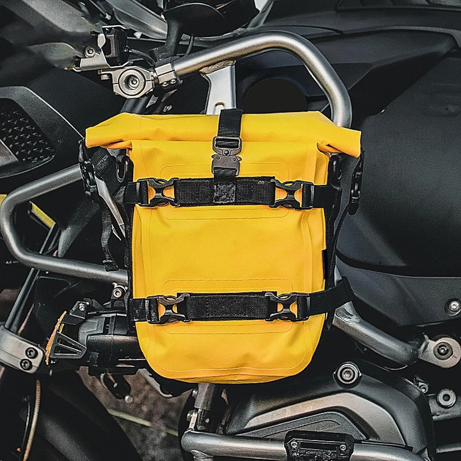 Motorcycle Accessories Bag - Motorcycle Tool Bag, Motorcycle Saddle Bag |crash Bar Pouch Frame Bag Luggage Pack, Frame Crash Bar Bag, Waterproof Motor Side Bags for Sunglasses, Gloves