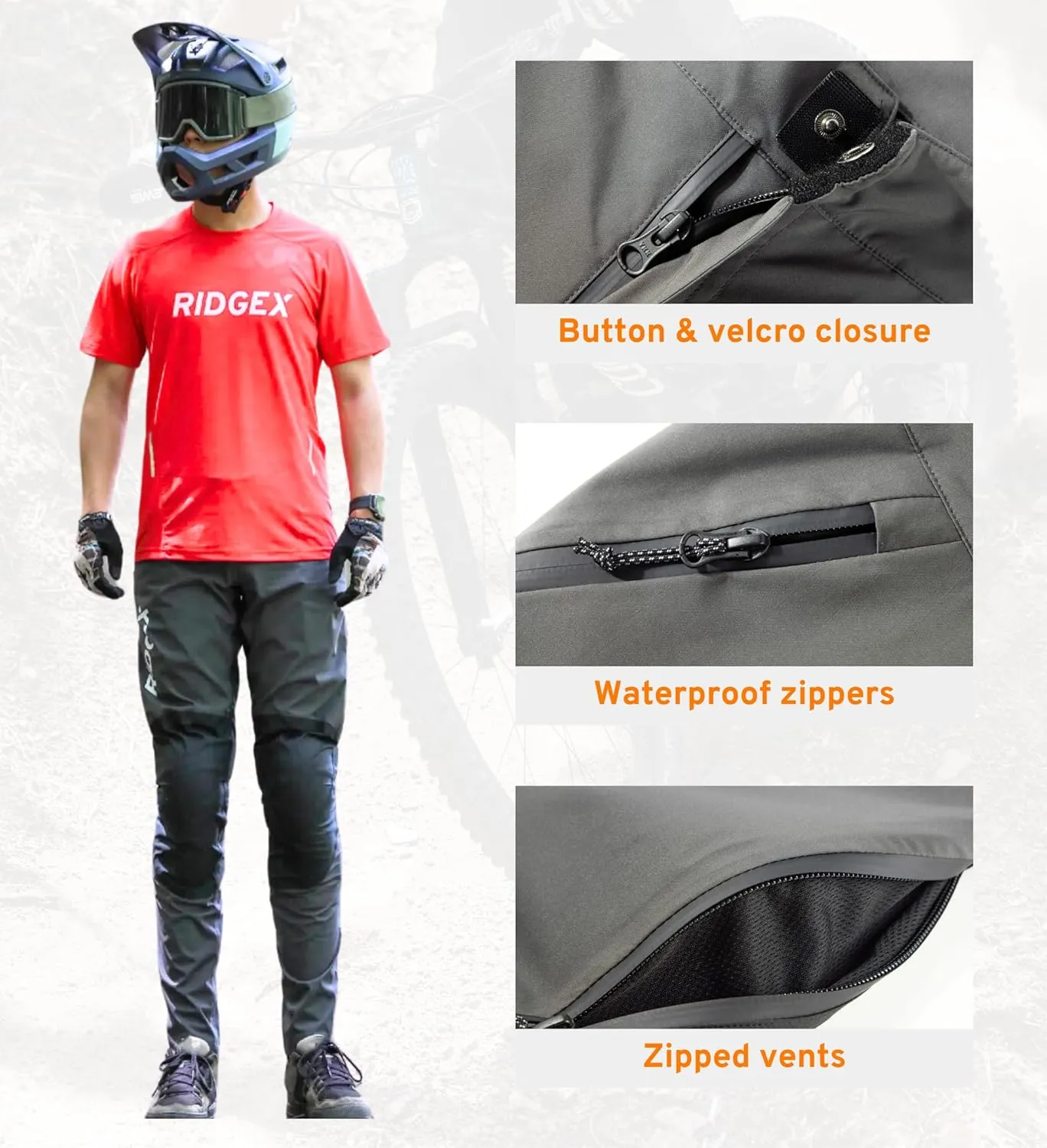 Mountain Bike Pants Water Proof Cycling MTB Enduro Downhill Trail Pants
