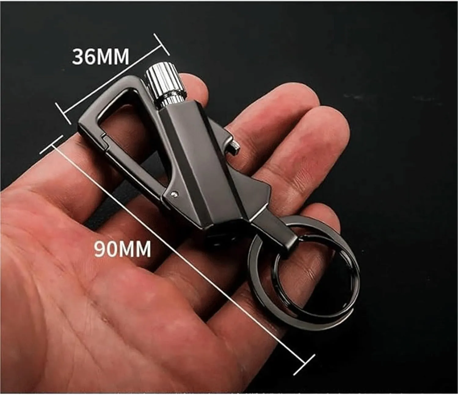 Multifunctional Match Kerosene Lighter - with Keychain Bottle Opener, Reusable Windproof and Waterproof Matches, Suitable for Outdoor Camping (Kerosene Not Included)(Gold)