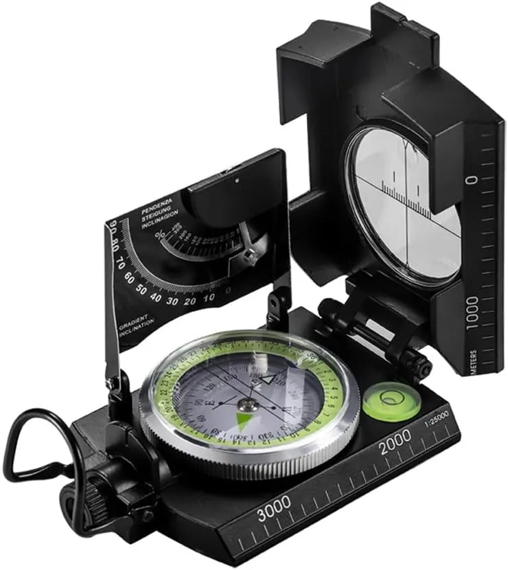 Multifunctional Outdoor Survival Compass Camping Geological Compass Digital Navigation Device