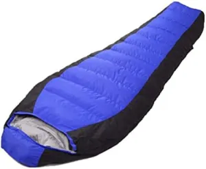 Mummy Down Sleeping Bag Ultralight Waterproof Portable 3 Season Bags for Backpacking Hiking Camping Indoor & Outdoor Use for Adult,Blue