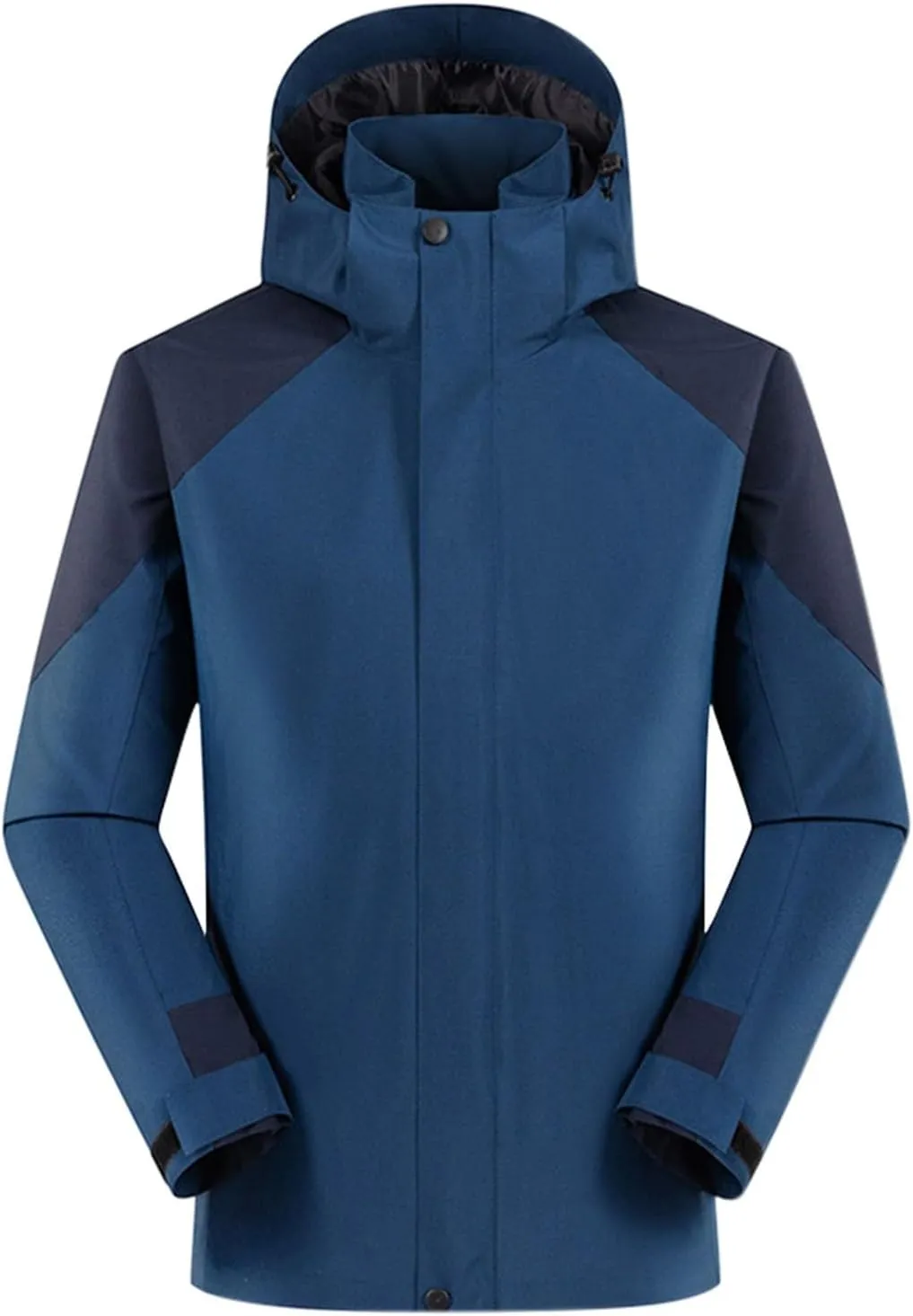 Muscularfit Men's Rain Jacket Waterproof Lightweight Rain Shell Jacket Raincoat Outdoor Sport Windbreaker Jacket Outwear Coat