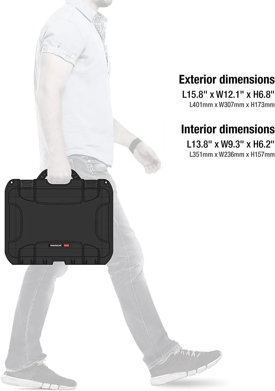 Nanuk 920 Waterproof Hard Case with Custom Foam Insert for DJI Ronin-S 3 Mini