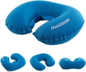 Naturehike Blue U Shape Inflatable Pillow Sleeping Gear Travel Inflatable Cushion Soft Neck Protective HeadRest Plane Pillow