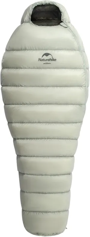 Naturehike Goose Down Mummy Sleeping Bag Ultralight | -18-48 ℉ Extreme 860 Fill Power Compact Portable 3-4 Season for Adults Cold Weather for Hiking Traveling & Outdoor