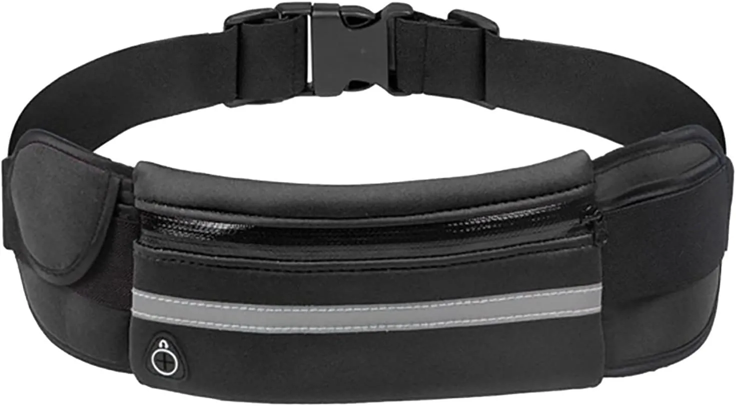 New Upgrade Outdoor Sports Anti-Theft Belt Bag, Fanny Pack Waist Bag for Running Hiking Fitness Cycling Workout Gym (A)