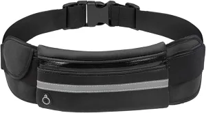 New Upgrade Outdoor Sports Anti-Theft Belt Bag, Fanny Pack Waist Bag for Running Hiking Fitness Cycling Workout Gym (A)