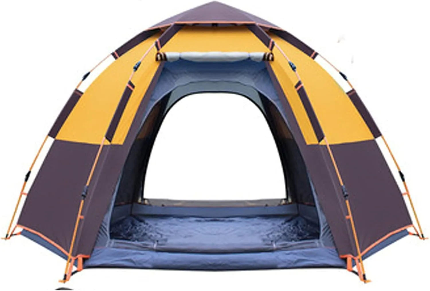NIEH Automatic Hexagonal Tent, Camping Sun-Proof Thickened Camping Rainstorm-Proof Double-Layer Tent