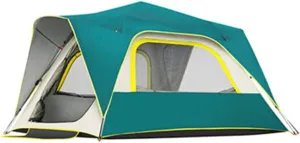 NIEH Outdoor Camping Tents for 4-5 Person, Windproof Rainproof Comfort Automatic Instant Pop Up Tent for Hiking Travelling Fishing Backpacking Picnic