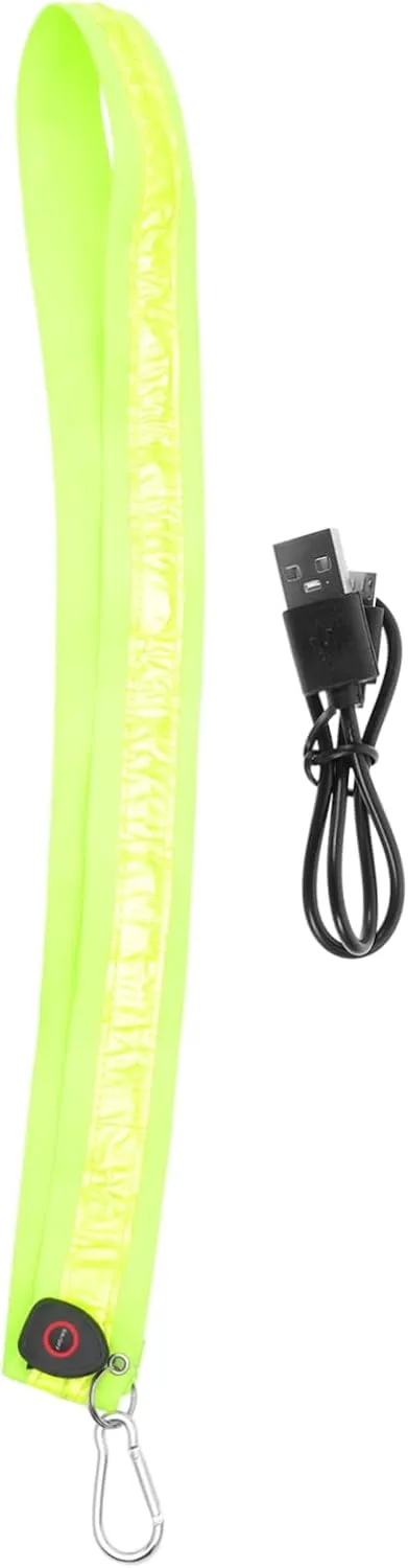 Night Running Vest Led Shoulder Belt Reflective Gear for Safety Lighted Comfortable Nylon Straps