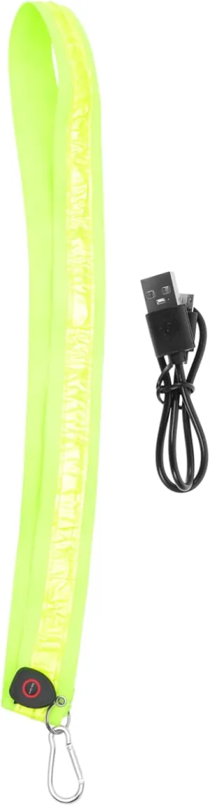 Night Running Vest Led Shoulder Belt Reflective Gear for Safety Lighted Comfortable Nylon Straps