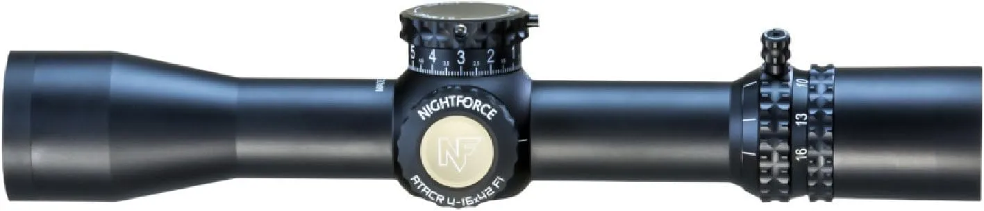 Nightforce ATACR 4-16x42mm First Focal Plane (F1/FFP) 34mm Tube Durable Precise Waterproof Fogproof Hunting Gun Scope, Mil-C Reticle