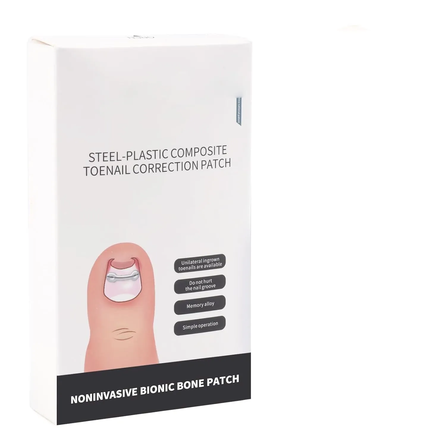 Nitinol Ingrown Toenail Treatment- Curved Nail Repair Specialty Ingrown Toenail Corrector/Ingrown Toenail Relief,Suitable for All Toenail Size Ingrown Toenail Removal Kit（Size-0.61inch）