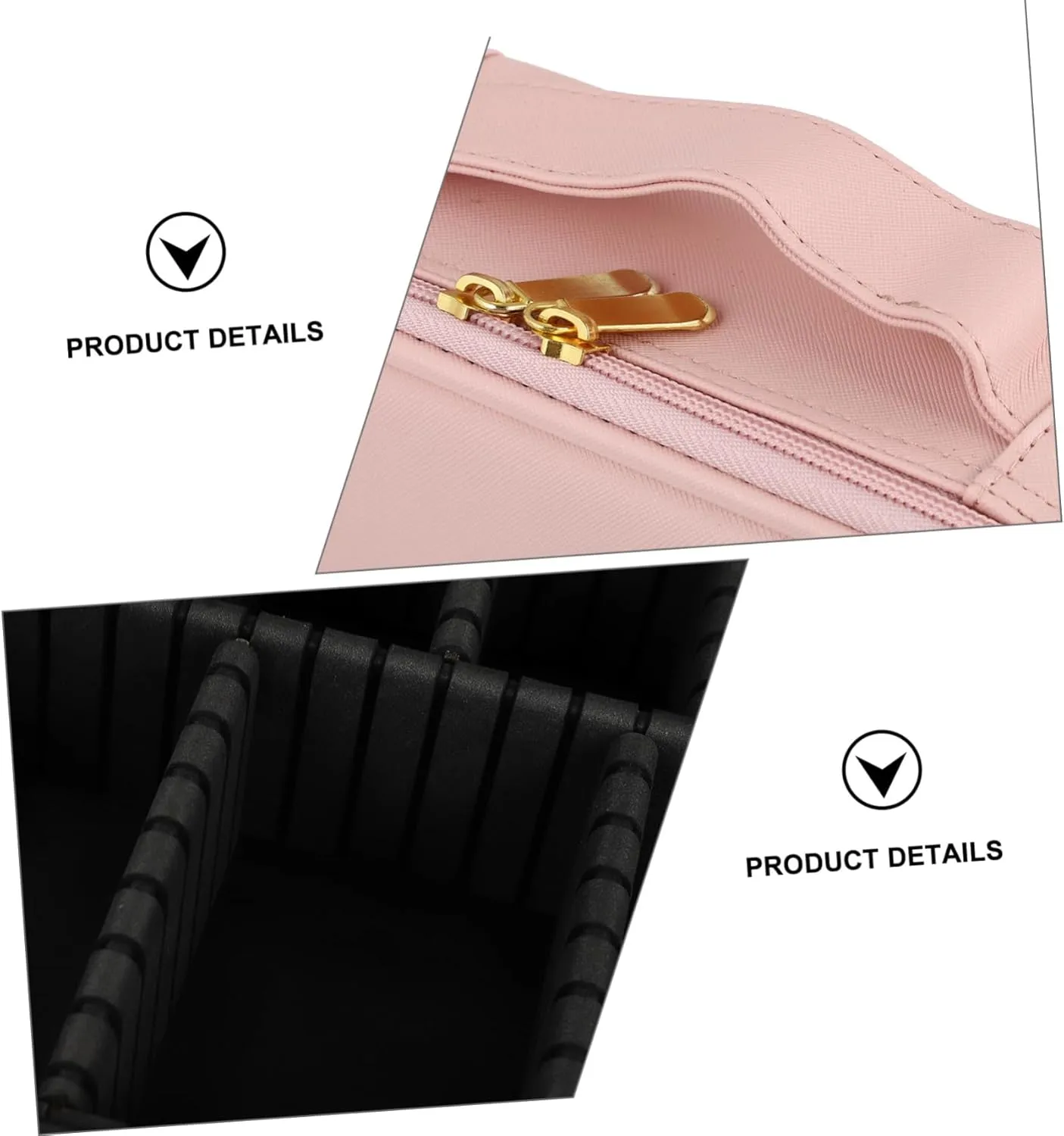 NOLITOY Makeup Box Brush Holder Handheld Storage Bag Large Capacity Cosmetic Organizer for Travel