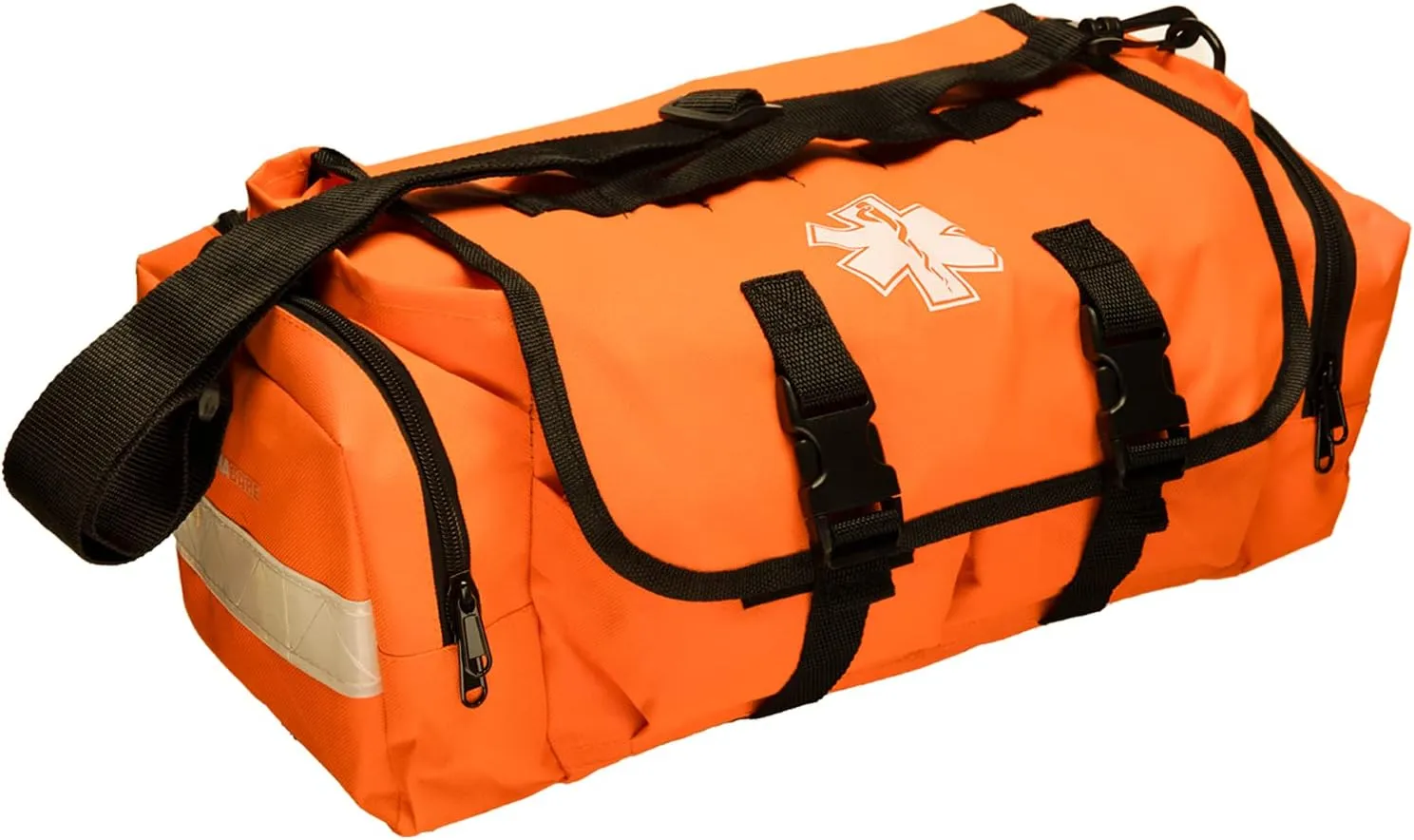 NOVAMEDIC Empty First Responder Bag, 15"x9"x8", Trauma First Aid Carries w/Multi Compartments for EMTs, Paramedics, Emergency and Medical Supplies Kit, Lightweight and Durable, Orange