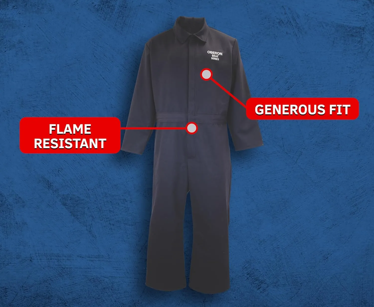 OBERON Arc Flash Coverall Kit - 12CAL - Includes Hard Cap, Face Shield, Balaclava, Coveralls and Storage Bag - TCG2P SERIES