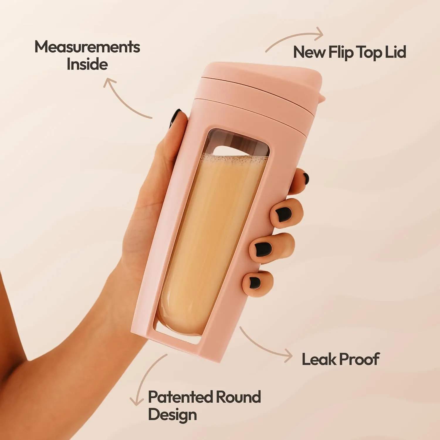 Odor-Free Fitness Bottle Flip Lid – Leakproof, Eco-Friendly, Easy Clean, Multi-Use Hydration Bottle – White, Chrome Rose Gold, Pink, Purple, Beige (White, Pack of 2)