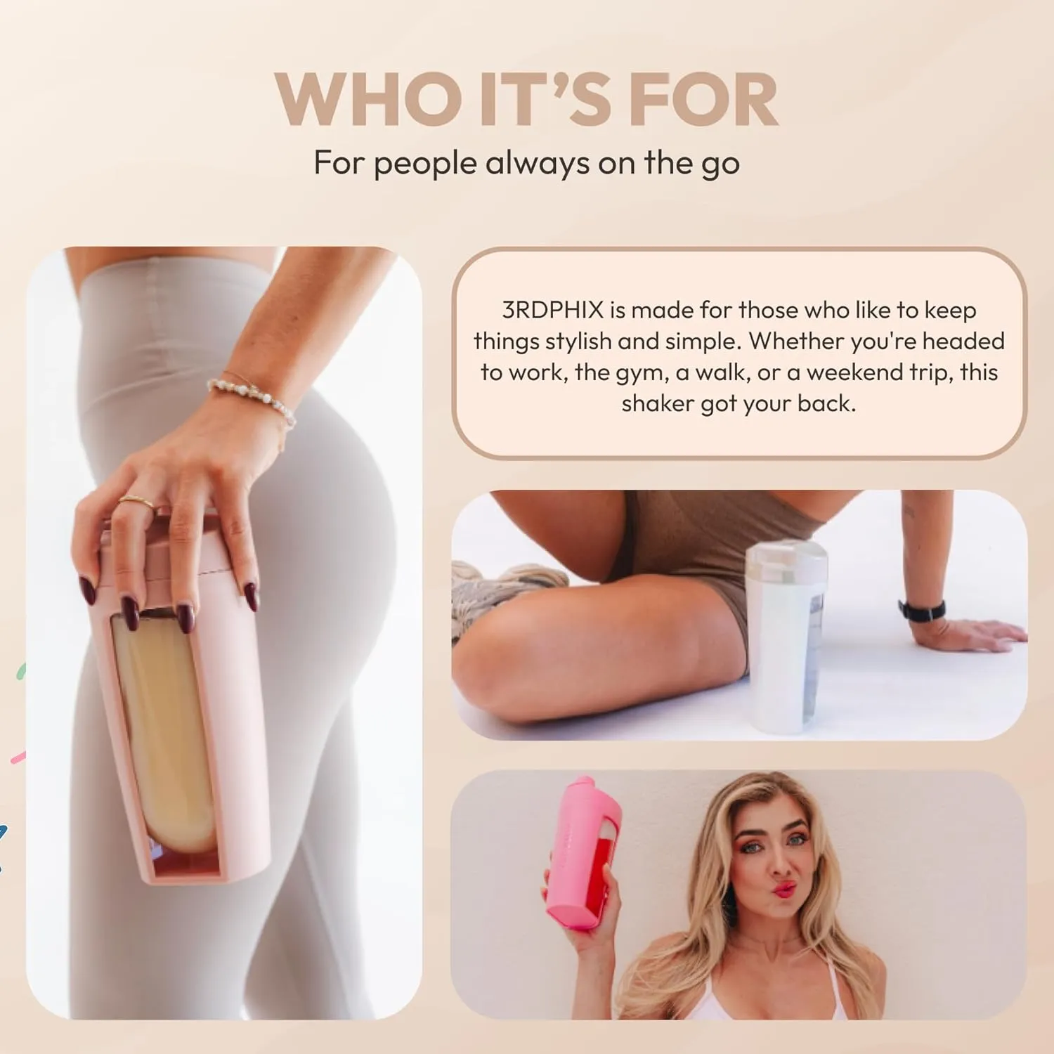 Odor-Free Fitness Bottle Flip Lid – Leakproof, Eco-Friendly, Easy Clean, Multi-Use Hydration Bottle – White, Chrome Rose Gold, Pink, Purple, Beige (White, Pack of 2)