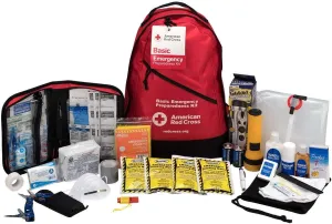 Officially Licensed Product | 3-Day Basic Emergency Preparedness Backpack | 72 Hour Survival Supplies for 1 Person | Water, Phone Charger, Blanket, Food