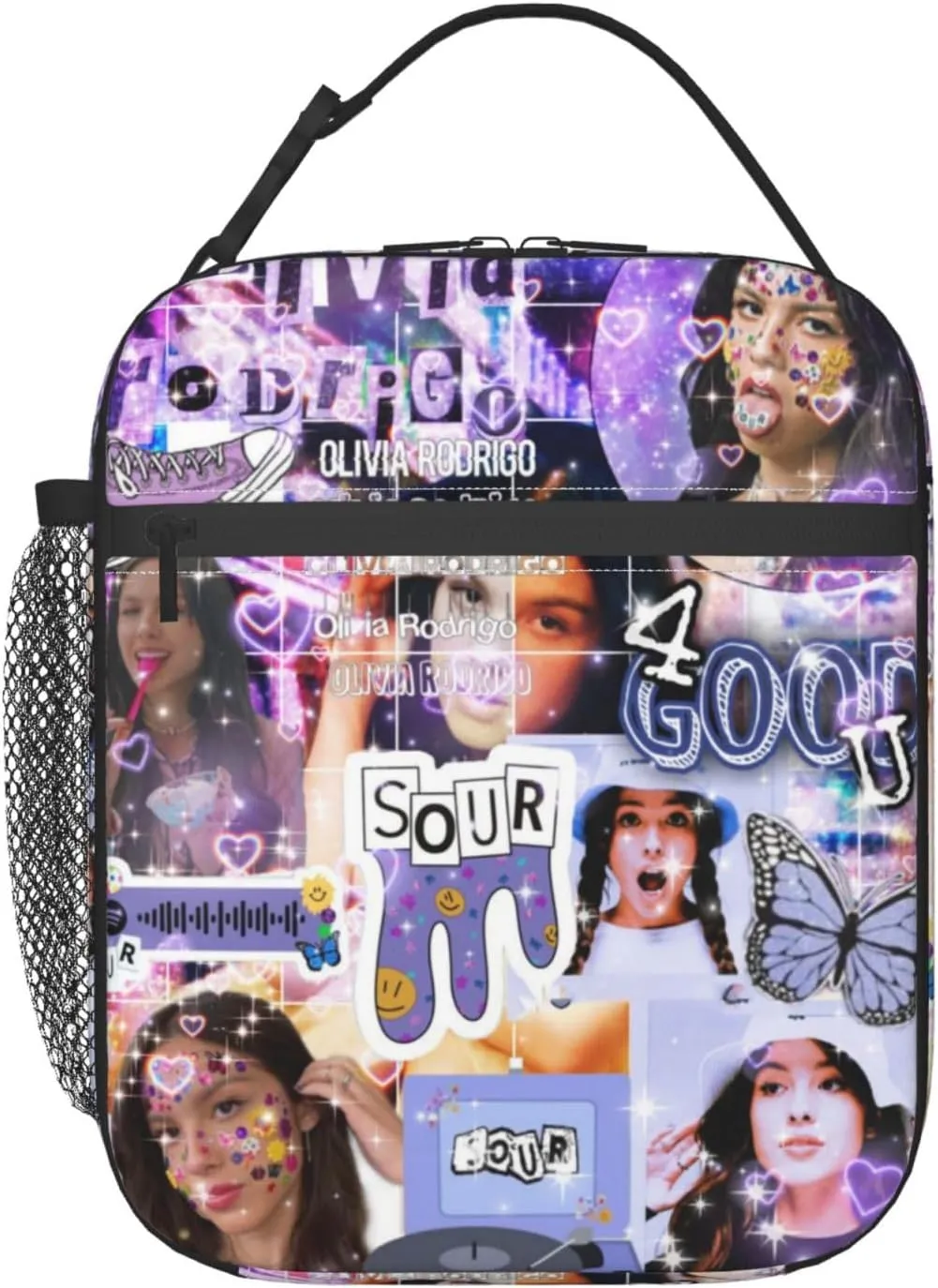 Olivia Songwriter Actress Rodrigo Waterproof Leakproof Tote Lunch Box Bag Travel Lunch Tote Womens Lunch Bag for Women