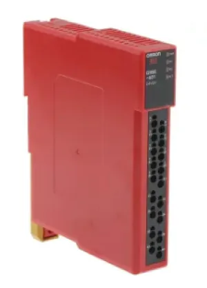 OMRON G9SE-401 DC24 24 VDC, 4 Safety Contacts, 4 Safety OUTPUTS, W MAX, 5 AMP, Auxiliary Output, Dual-Channel, Emergency Stop, IP20, Relay Unit, Screw TERMINALS