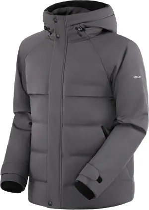 Orolay Men's Down Jacket with Adjustable Hood