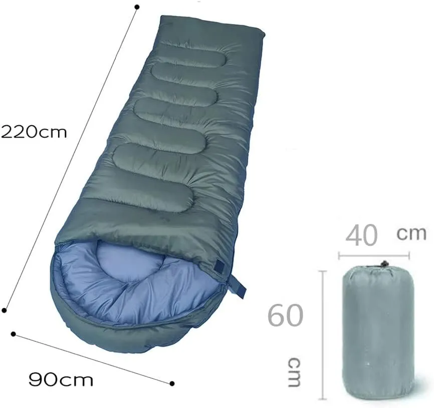 Outdoor Camping Sleeping Bag Thickened and Enlarged Cold-Resistant Waterproof Warm Sleeping Bag