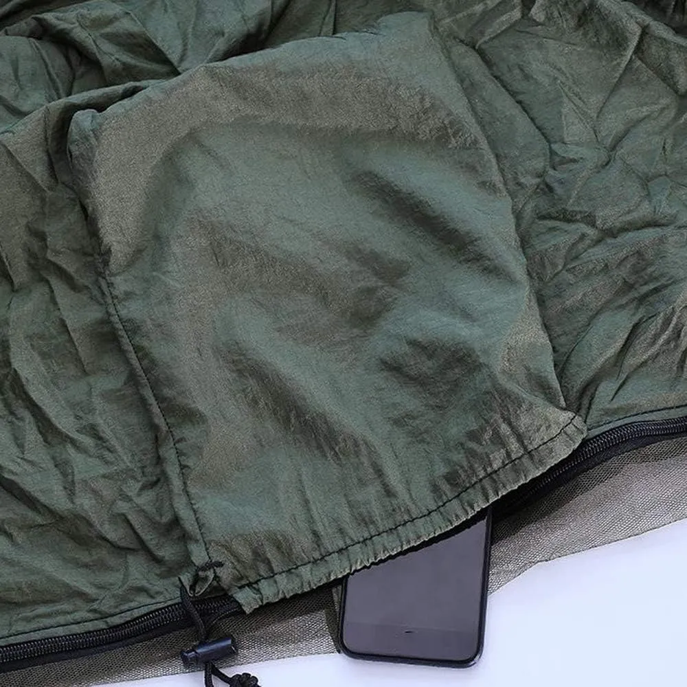 Outdoor Mosquito Net with Net Nylon Parachute Camping Hammock Ultralight Single Hammock for Hiking Backpacking Travel Beach Adventure (C)